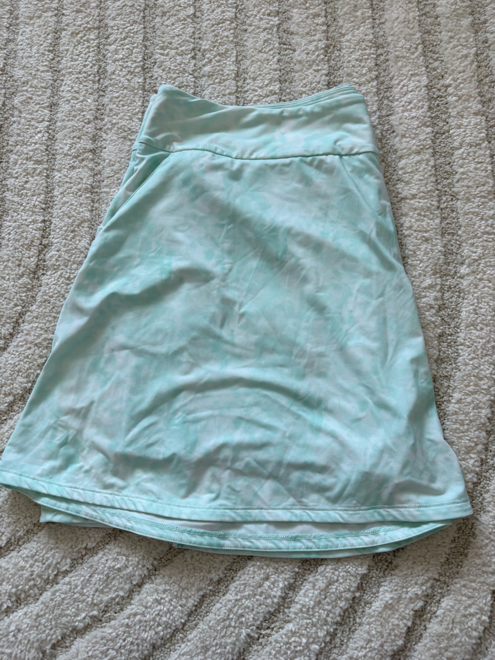 adidas Light Aqua Circle Golf Skirt